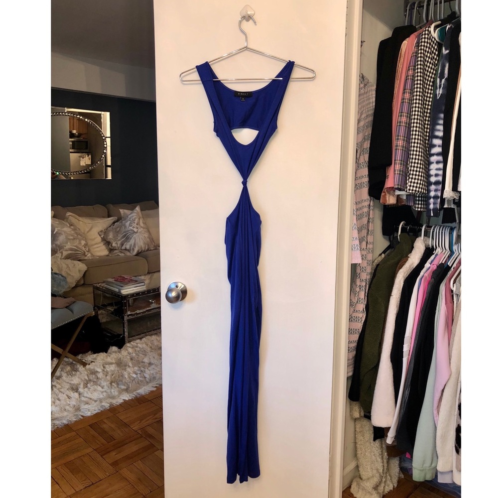 Nasty Gal Blue Nightfall Maxi Dress - Picture 3 of 4